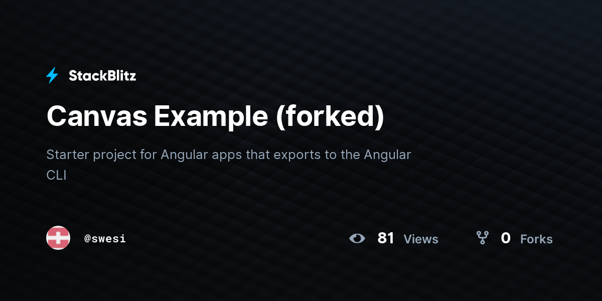 Canvas Example (forked) - StackBlitz
