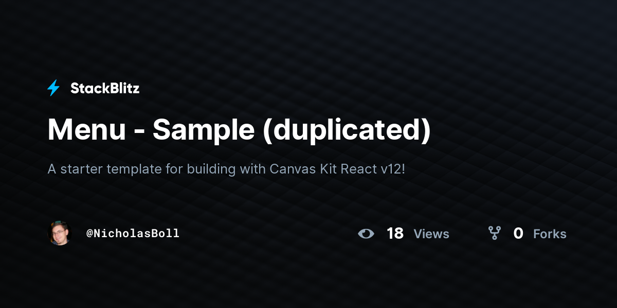 Menu - Sample (duplicated) - StackBlitz