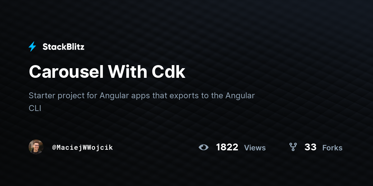 Carousel With Cdk - StackBlitz