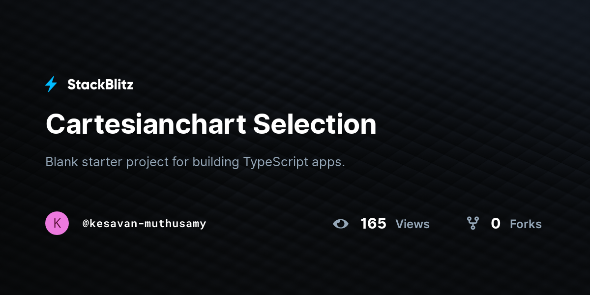 Cartesianchart Selection - StackBlitz