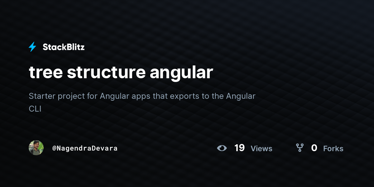 tree structure angular - StackBlitz