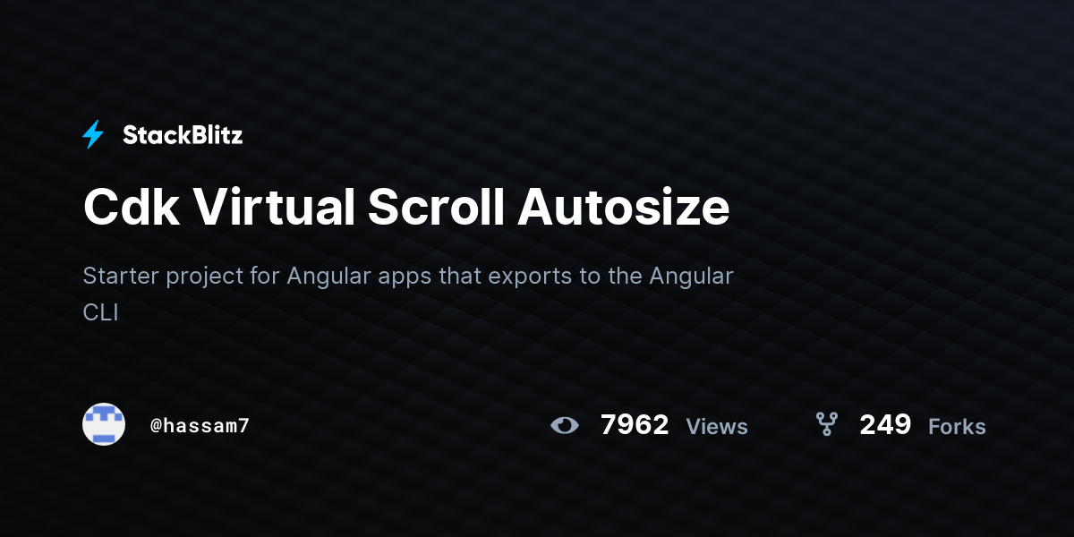 Cdk Virtual Scroll Autosize - StackBlitz