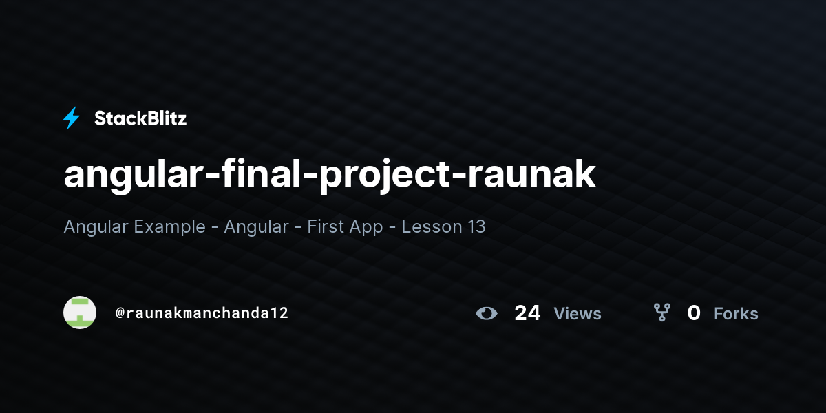 angular-final-project-raunak - StackBlitz
