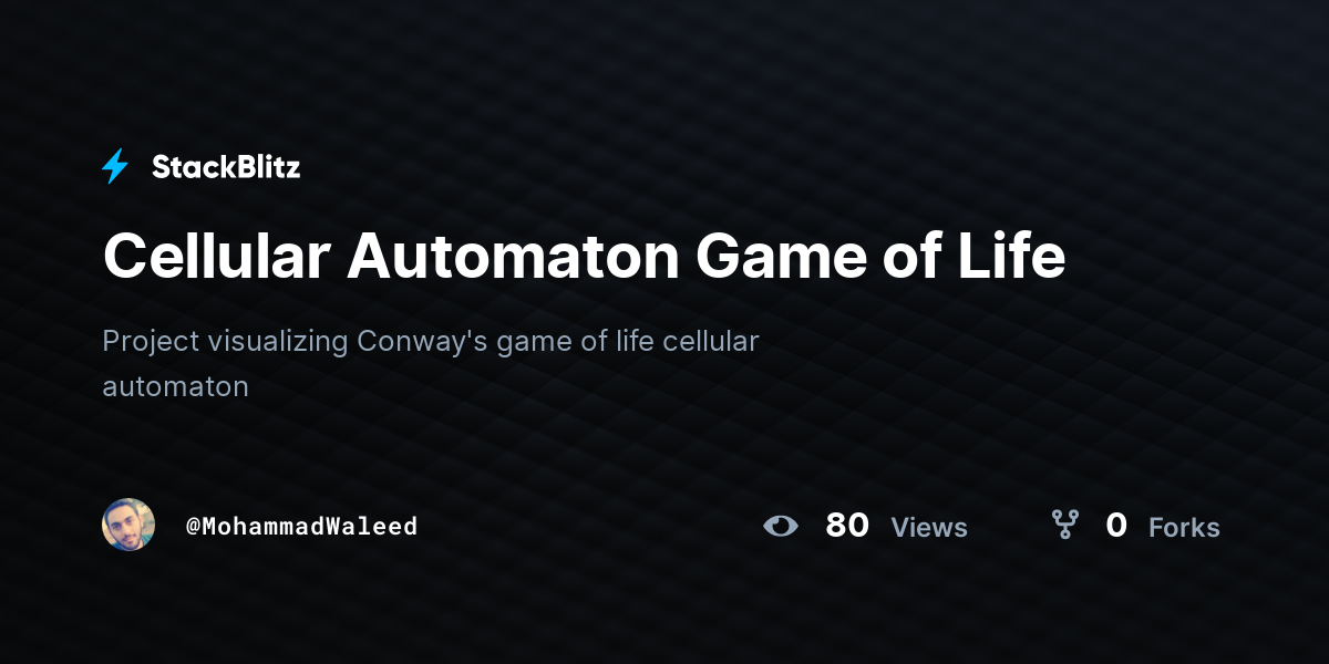 the game of life cellular automata
