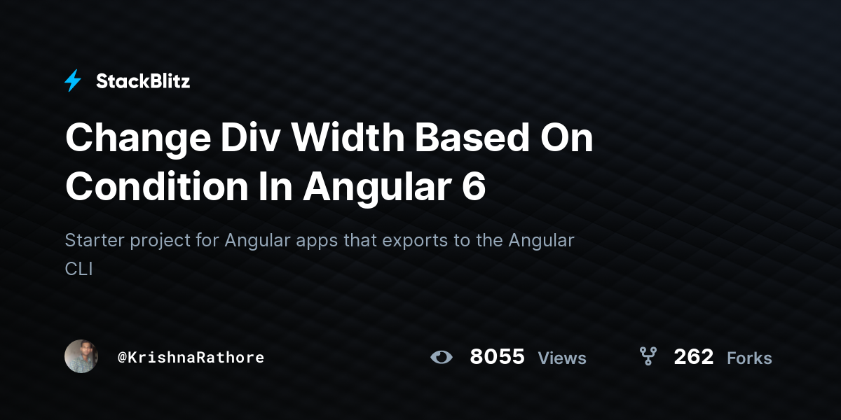 Change Div Width Based On Condition In Angular 6 - StackBlitz