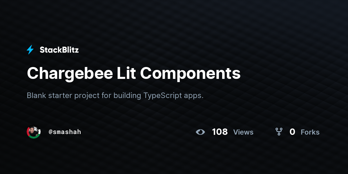 Chargebee Lit Components - StackBlitz
