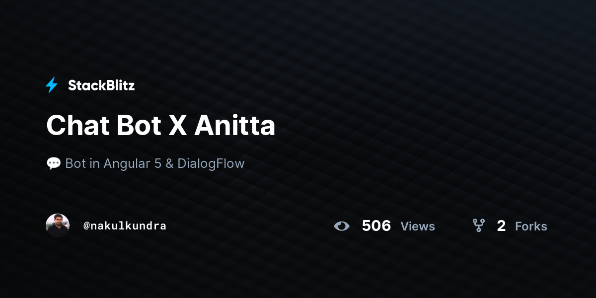 Chat Bot X Anitta - StackBlitz