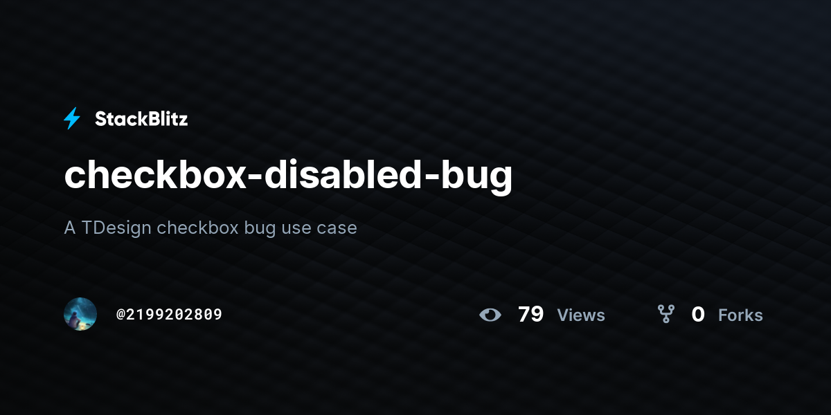 checkbox-disabled-bug - StackBlitz