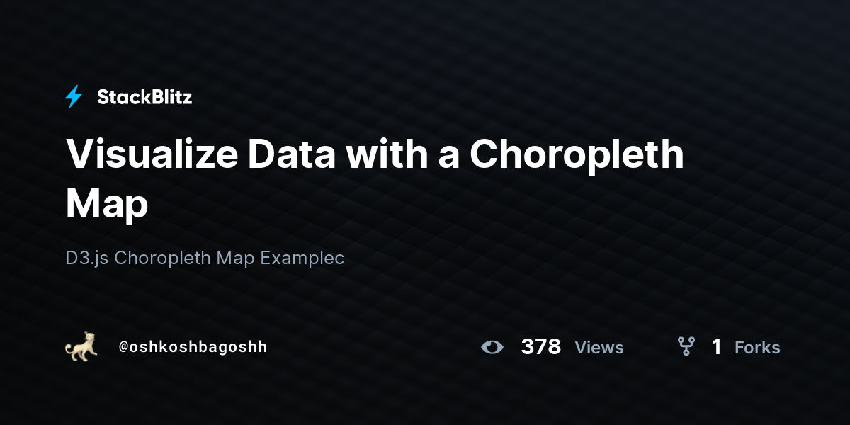 Visualize Data with a Choropleth Map - StackBlitz