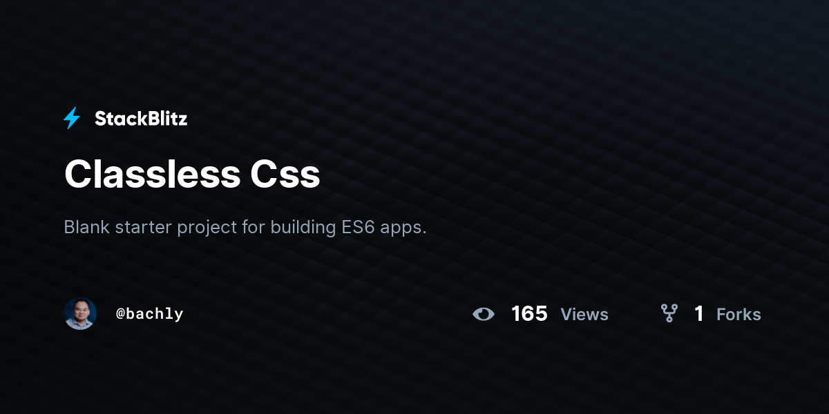 classless-css-stackblitz