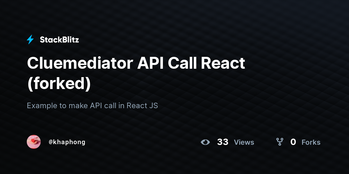 cluemediator-api-call-react-forked-stackblitz