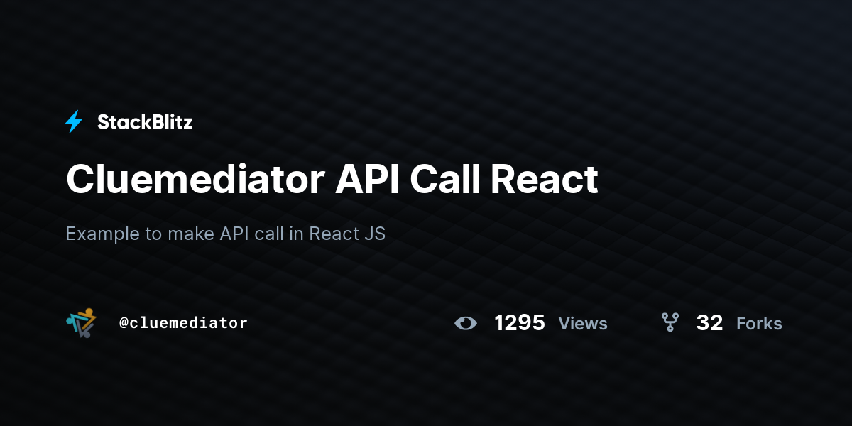 cluemediator-api-call-react-stackblitz