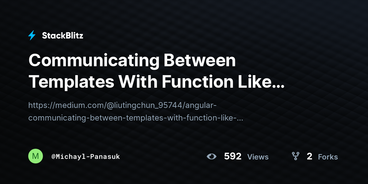 Communicating Between Templates With Function Like Html Segment ...