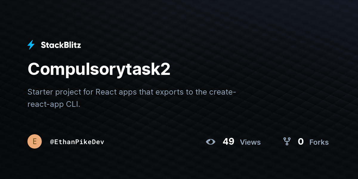 Compulsorytask2 - StackBlitz