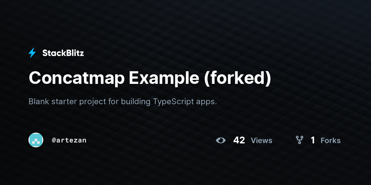 Concatmap Example (forked) - StackBlitz