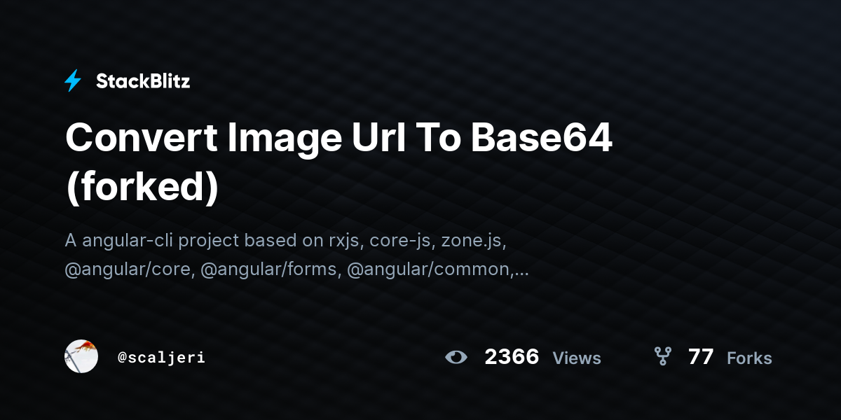 Convert Image Url To Base64 (forked) - StackBlitz