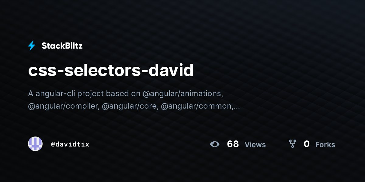 css-selectors-david - StackBlitz