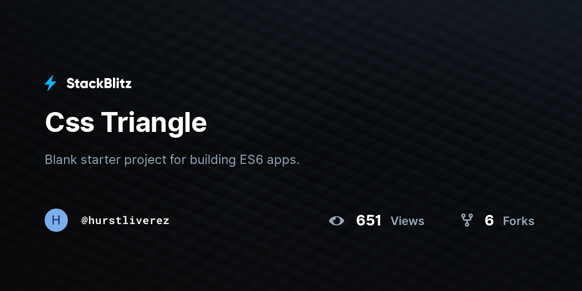 Css Triangle - StackBlitz