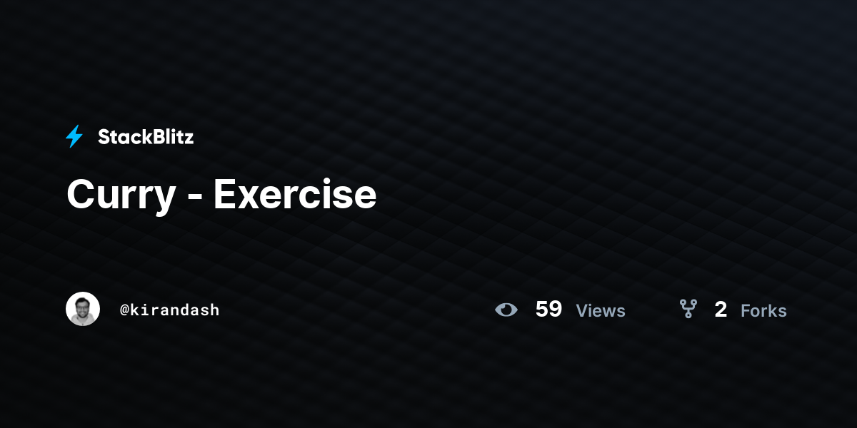 Curry - Exercise - StackBlitz