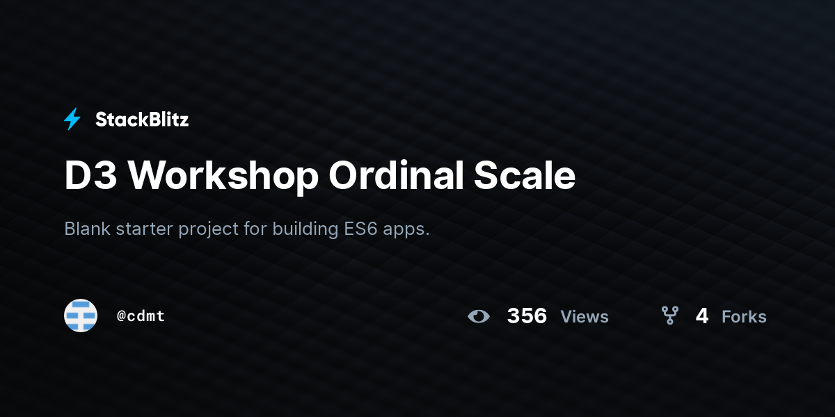 D3 Workshop Ordinal Scale - StackBlitz