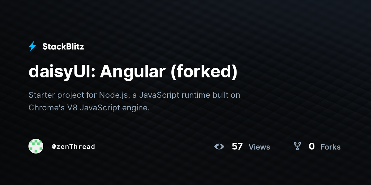 daisyUI: Angular (forked) - StackBlitz