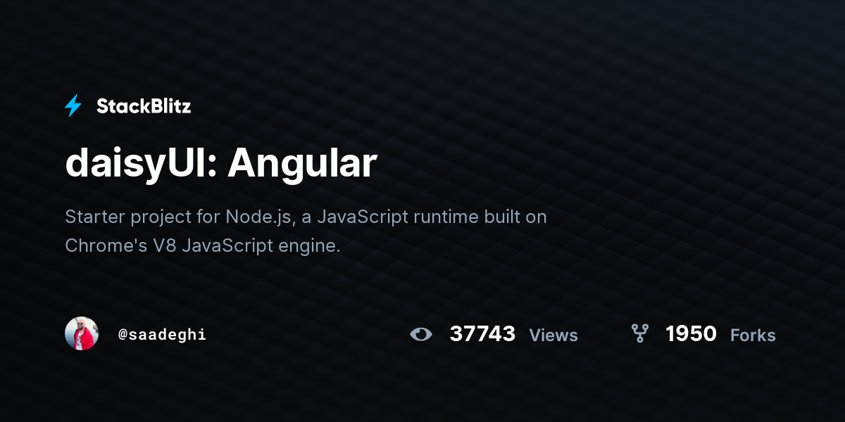 daisyUI: Angular - StackBlitz