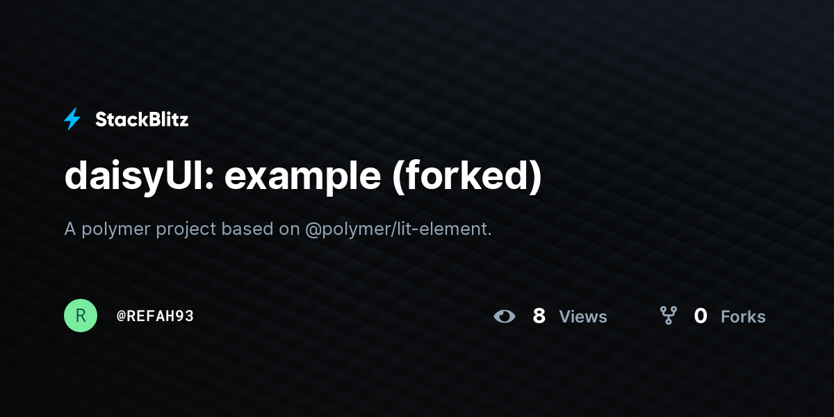 daisyUI: example (forked) - StackBlitz