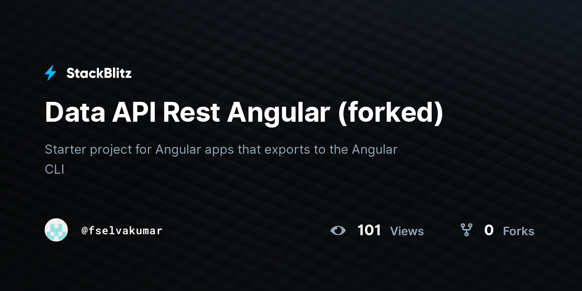 Data API Rest Angular (forked) - StackBlitz