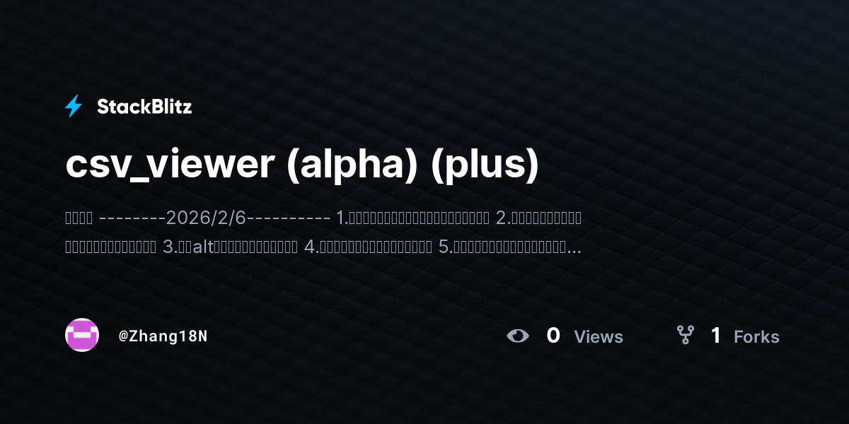 csv_viewer (alpha) (plus) - StackBlitz