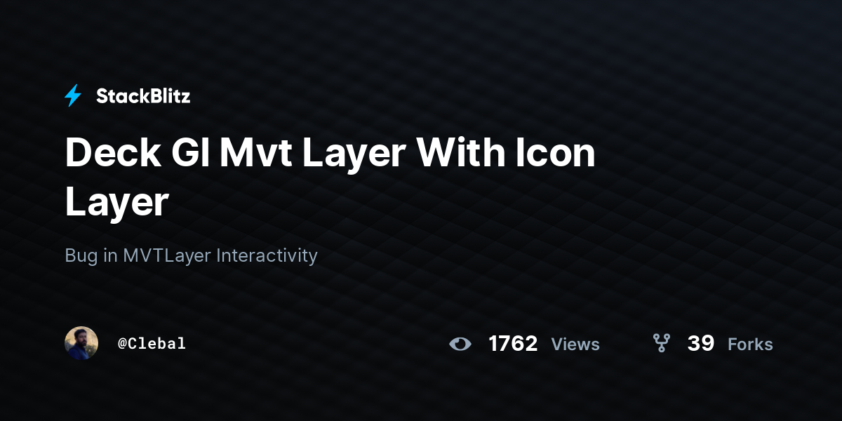 Deck Gl Mvt Layer With Icon Layer - StackBlitz