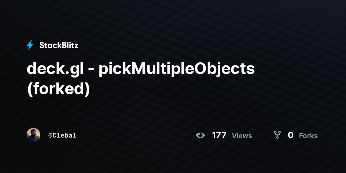 deck.gl - pickMultipleObjects (forked) - StackBlitz