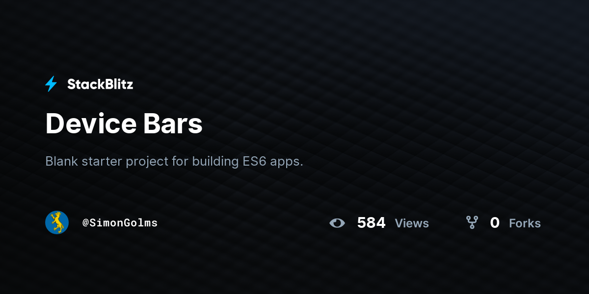Device Bars - StackBlitz