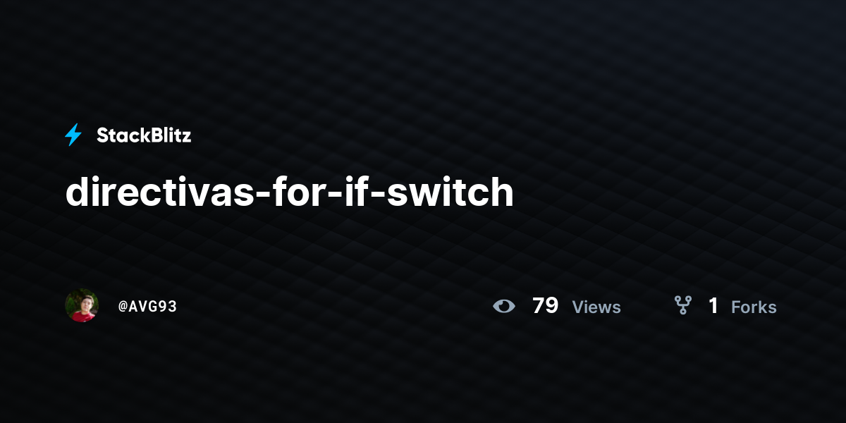 directivas-for-if-switch - StackBlitz
