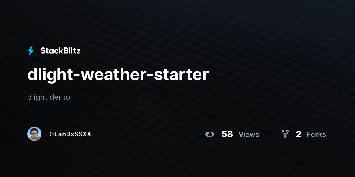dlight-weather-starter - StackBlitz