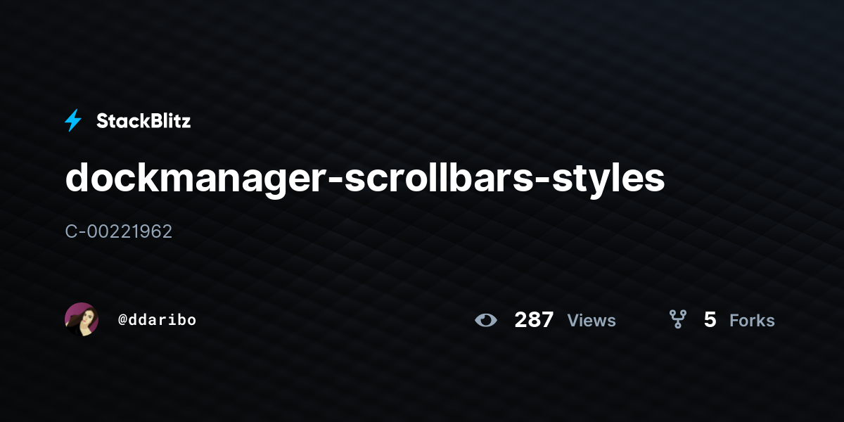 dockmanager-scrollbars-styles - StackBlitz