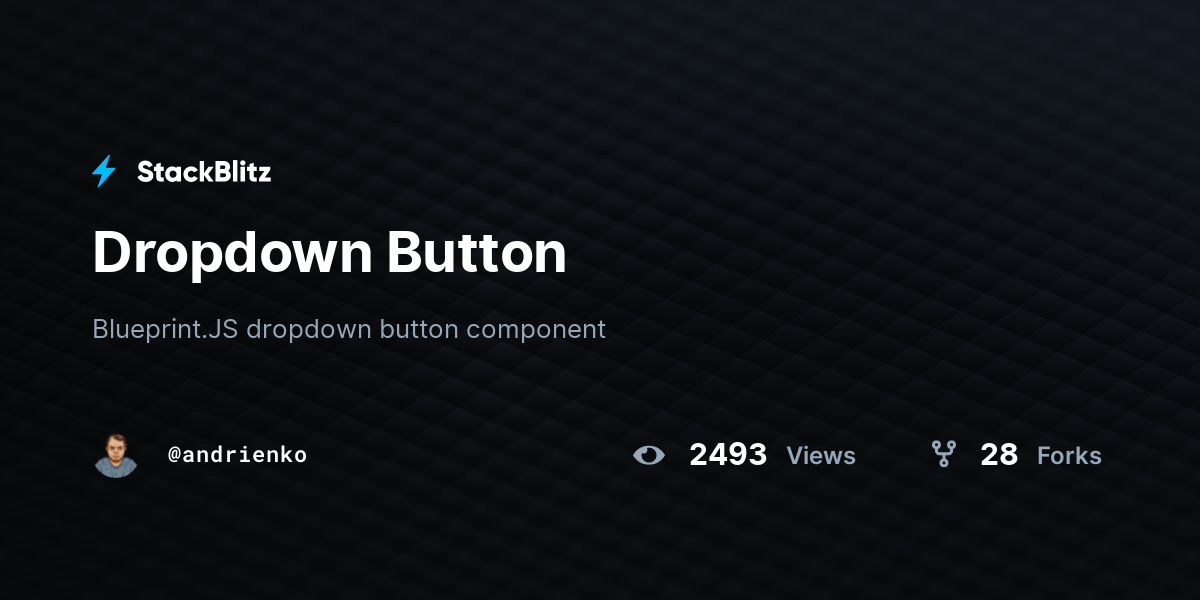Dropdown Button - StackBlitz