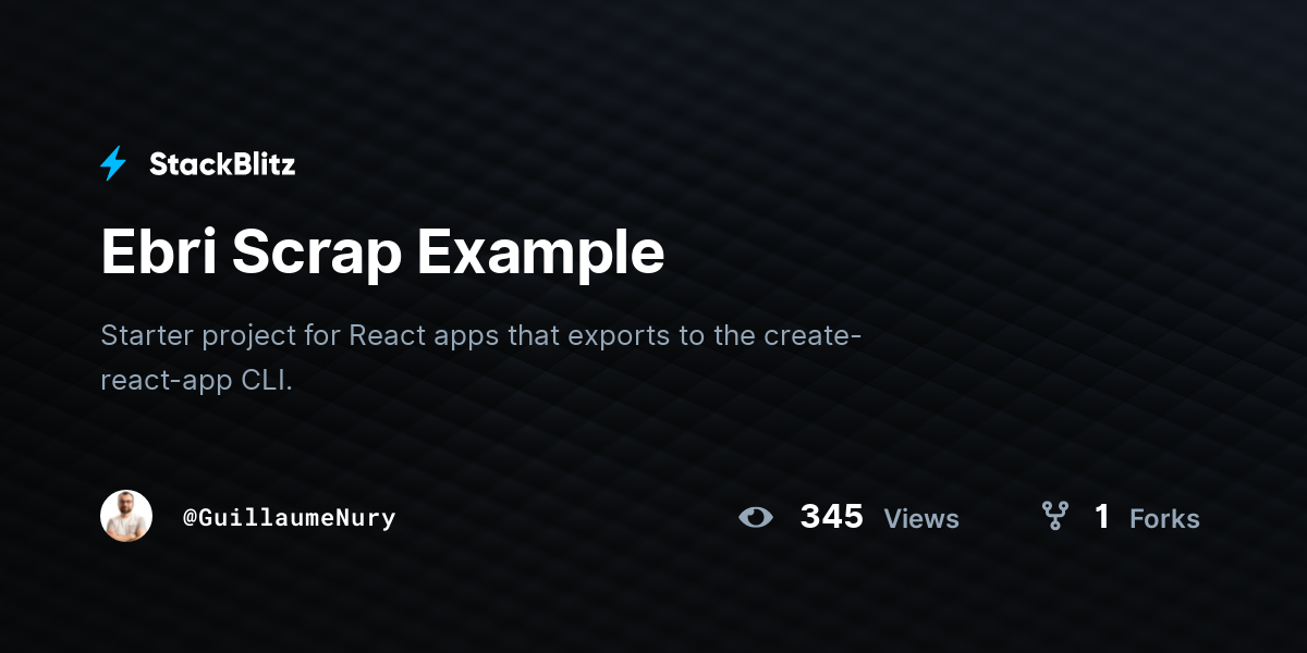 Ebri Scrap Example - StackBlitz