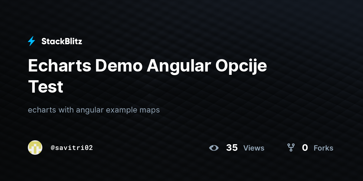 Echarts Demo Angular Opcije Test - StackBlitz