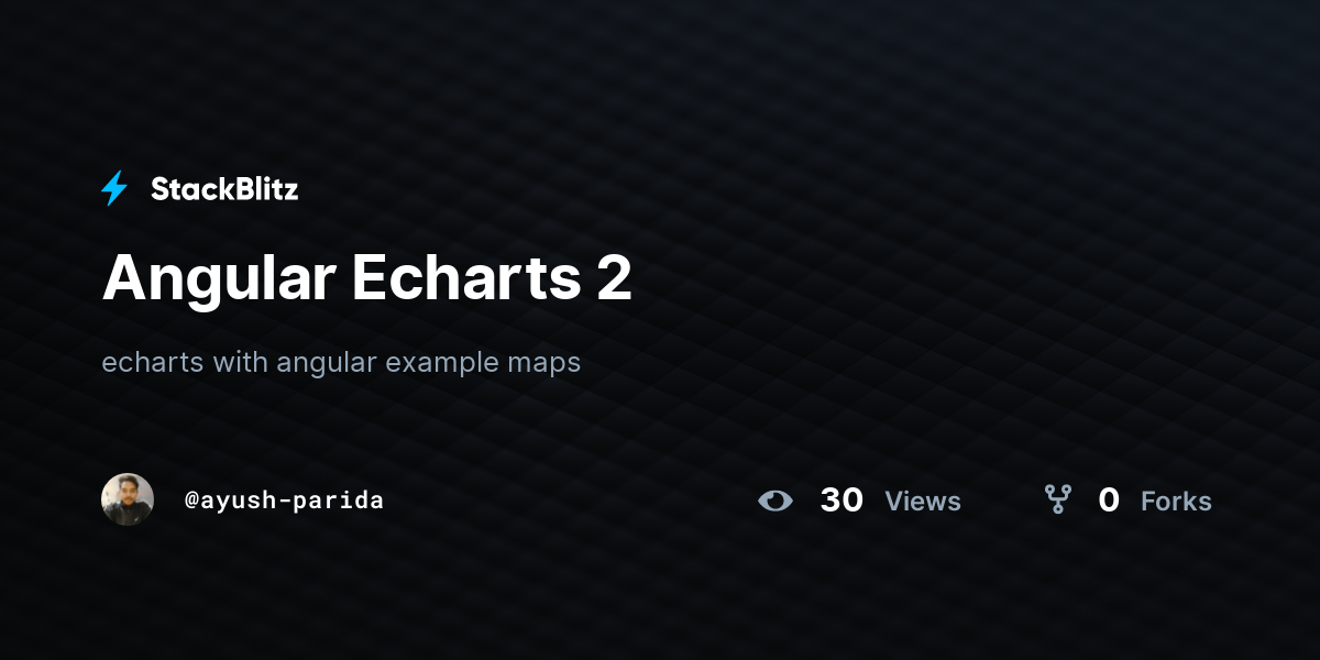 Angular Echarts 2 - StackBlitz