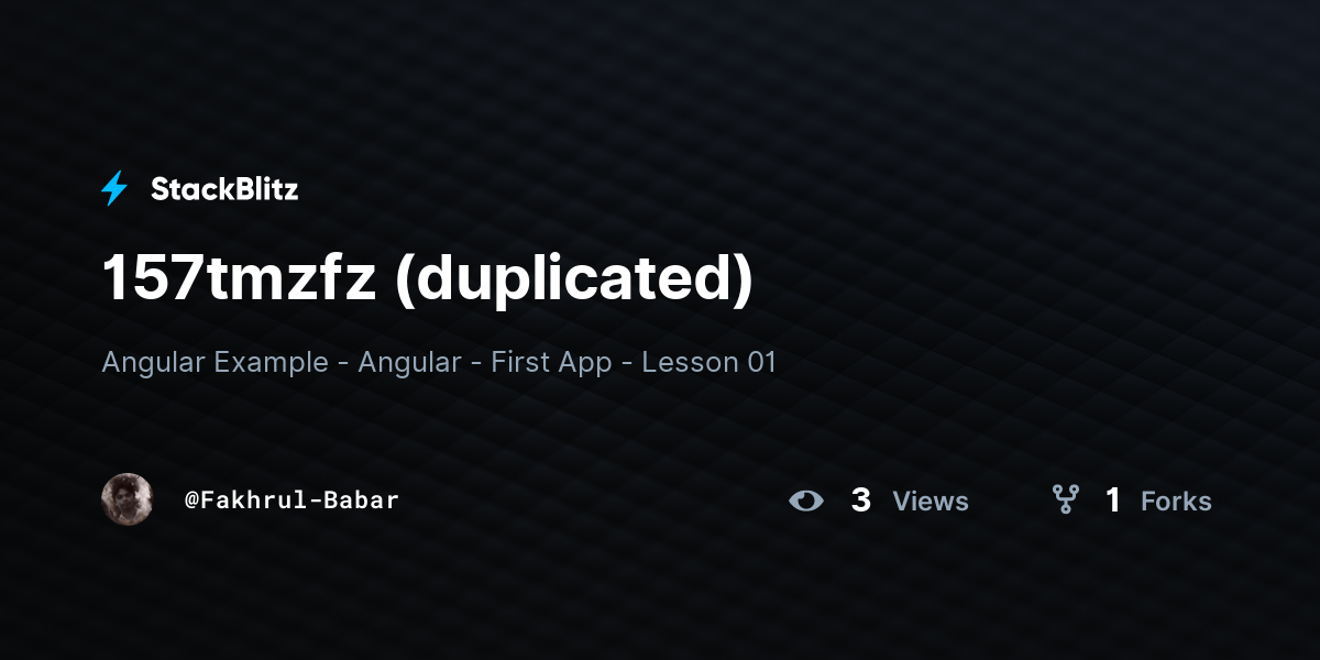 157tmzfz (duplicated) - StackBlitz