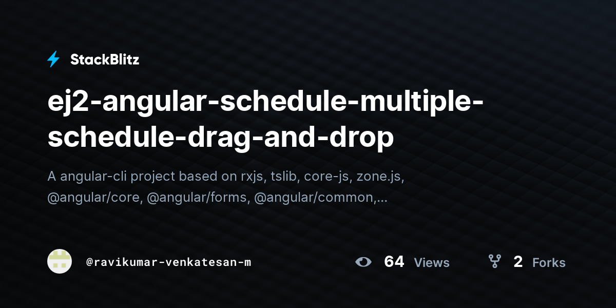 ej2-angular-schedule-multiple-schedule-drag-and-drop - StackBlitz