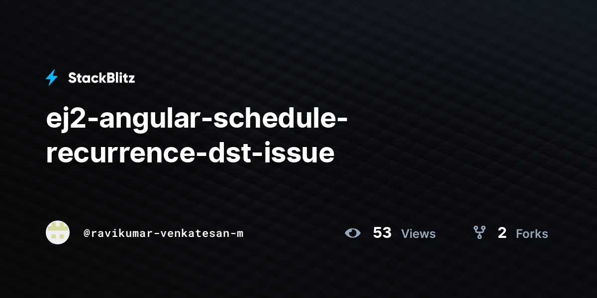 ej2-angular-schedule-recurrence-dst-issue - StackBlitz
