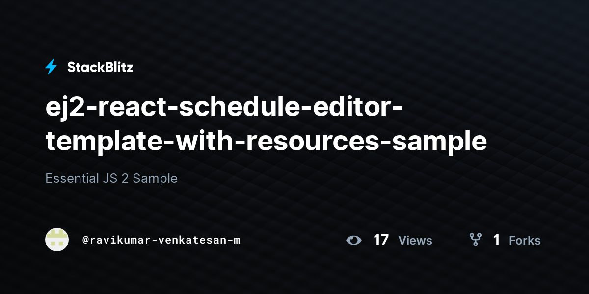 ej2-react-schedule-editor-template-with-resources-sample - StackBlitz