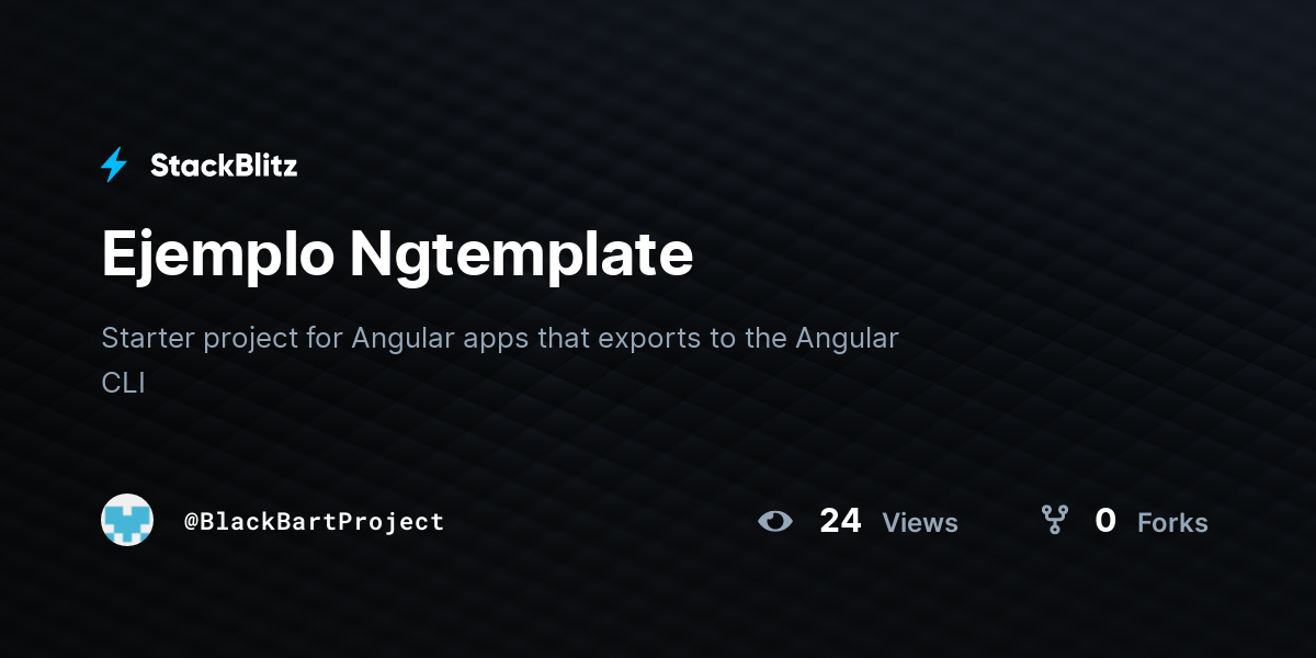 Ejemplo Ngtemplate - StackBlitz