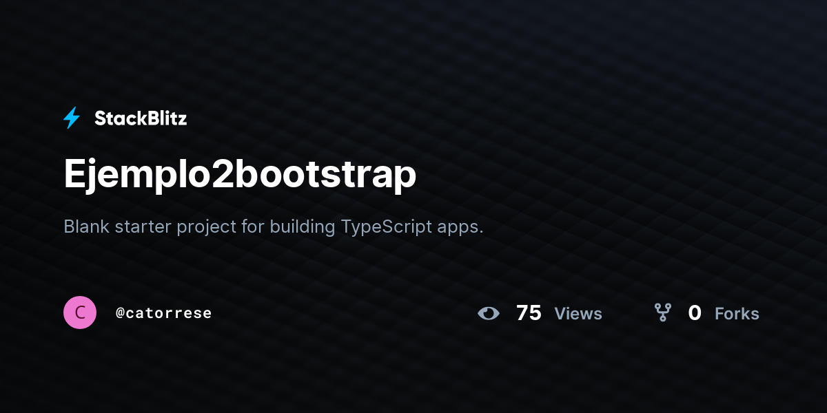 Ejemplo2bootstrap - StackBlitz