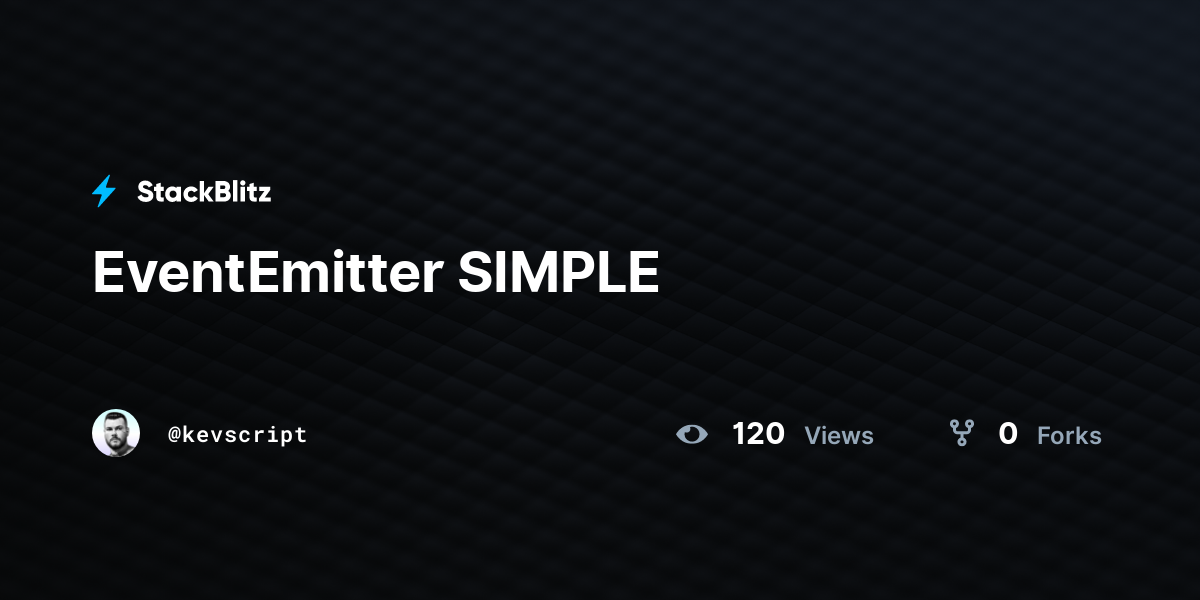 EventEmitter SIMPLE - StackBlitz
