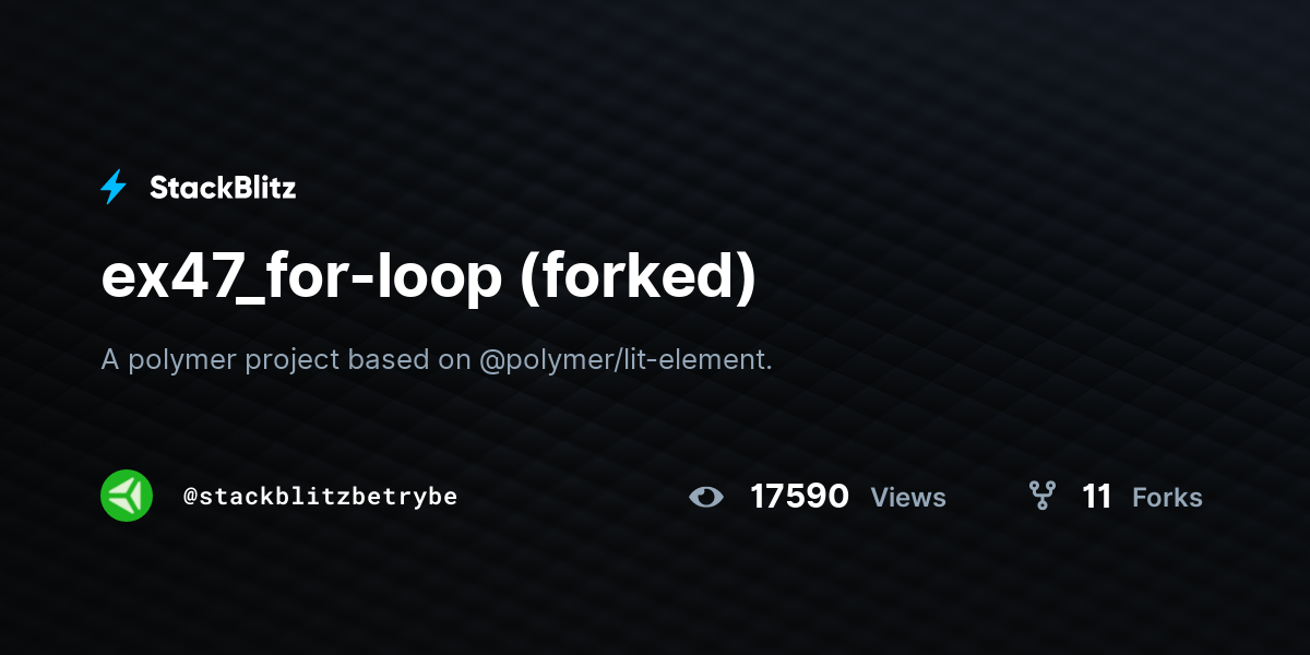 ex47_for-loop (forked) - StackBlitz