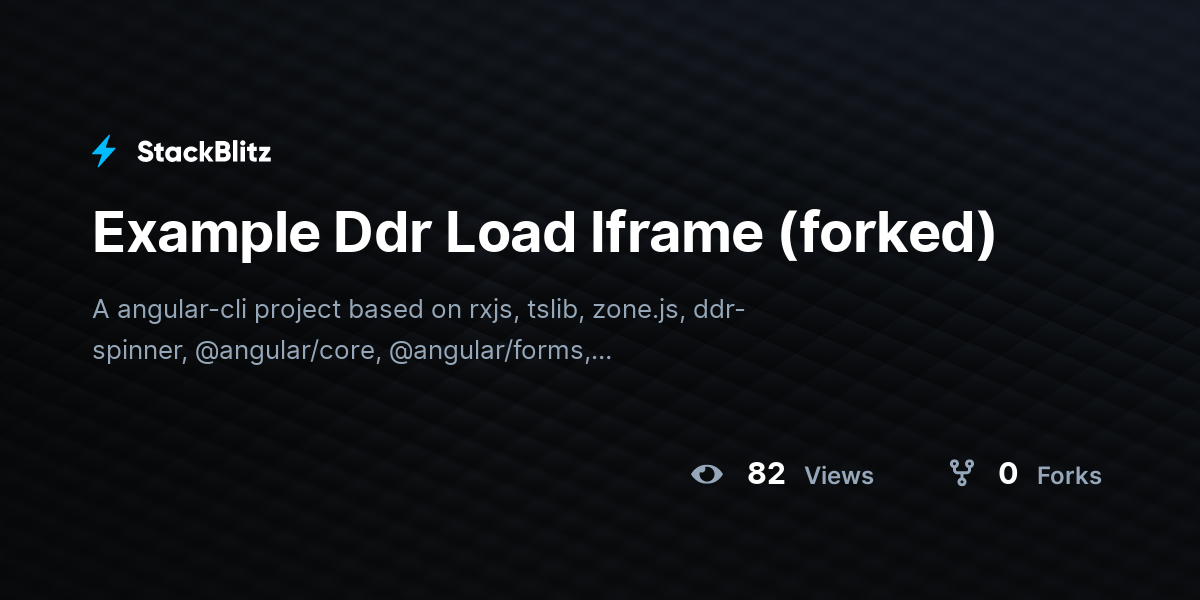 Example Ddr Load Iframe (forked) - StackBlitz