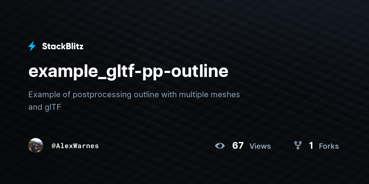 example_gltf-pp-outline - StackBlitz