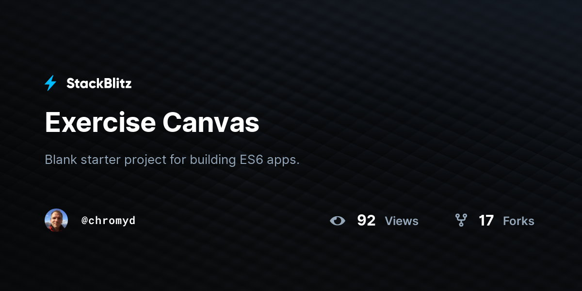 Exercise Canvas - StackBlitz